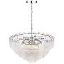 3_Bianca 32 1/4" Wide Nickel and Crystalline Glass Chandelier more views