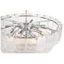 4_Bianca 32 1/4" Wide Nickel and Crystalline Glass Chandelier more views