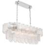 1_Bianca 32"W Nickel and Crystalline Glass Island Chandelier