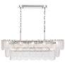 2_Bianca 32"W Nickel and Crystalline Glass Island Chandelier more views