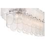 5_Bianca 32"W Nickel and Crystalline Glass Island Chandelier more views