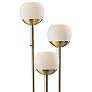 Thumbnail3 of Bianca Antique Brass Metal 3-Light 2-Shelf Floor Lamp more views