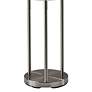 3_Bianca Brushed Steel Metal 3-Light 2-Shelf Floor Lamp more views