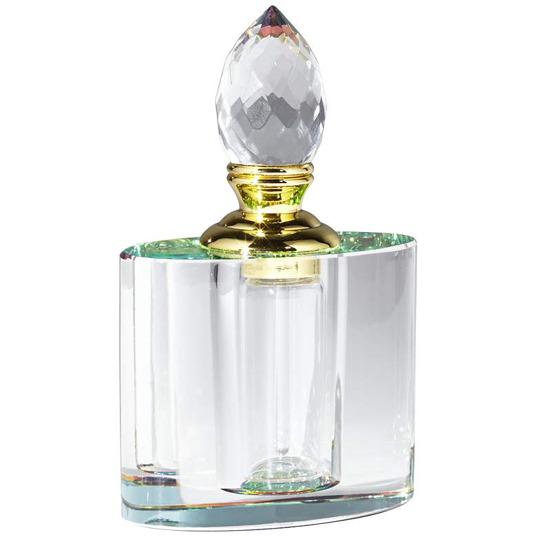 Image 1 Bianca Crystal Clear and Gold 12ml Perfume Bottle