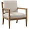 Bianca Ivory Fabric Accent Armchair