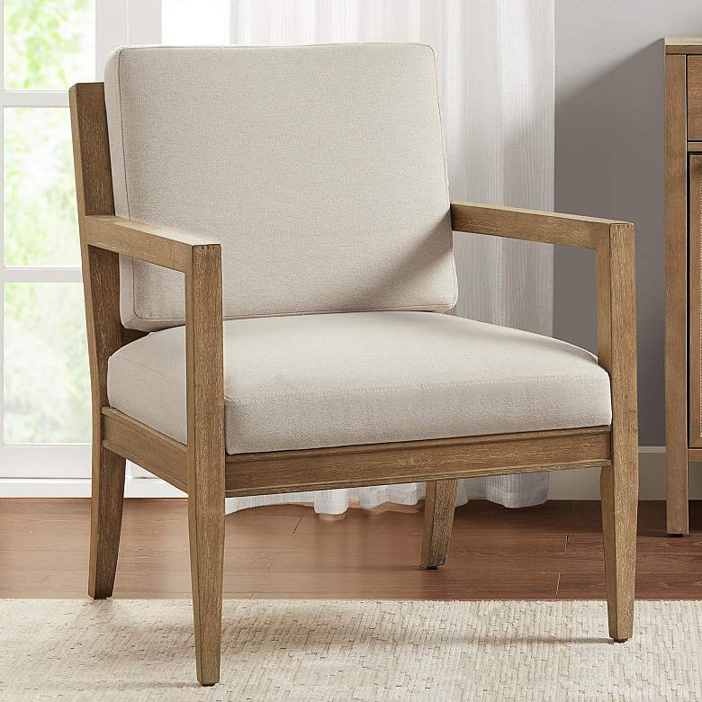 Image 1 Bianca Ivory Fabric Accent Armchair