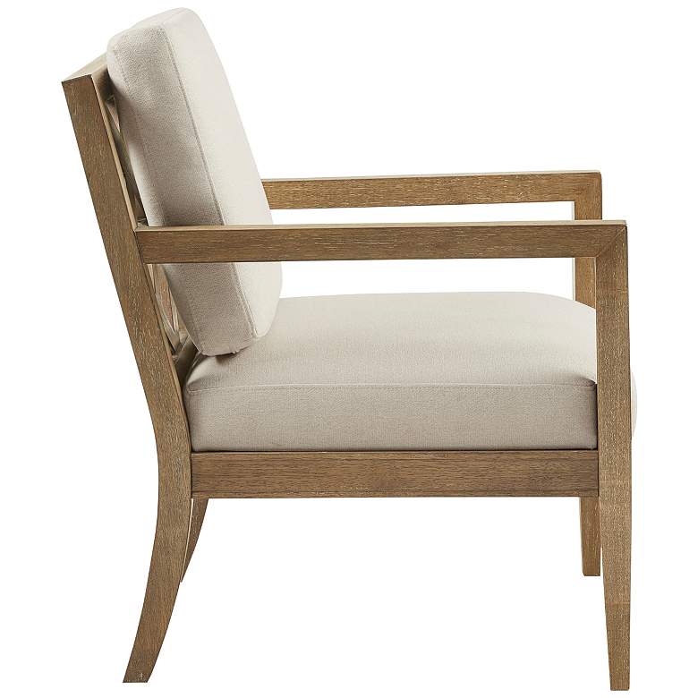 Image 7 Bianca Ivory Fabric Accent Armchair more views