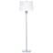 Bianca Smoke Glass Orb Modern Floor Lamp