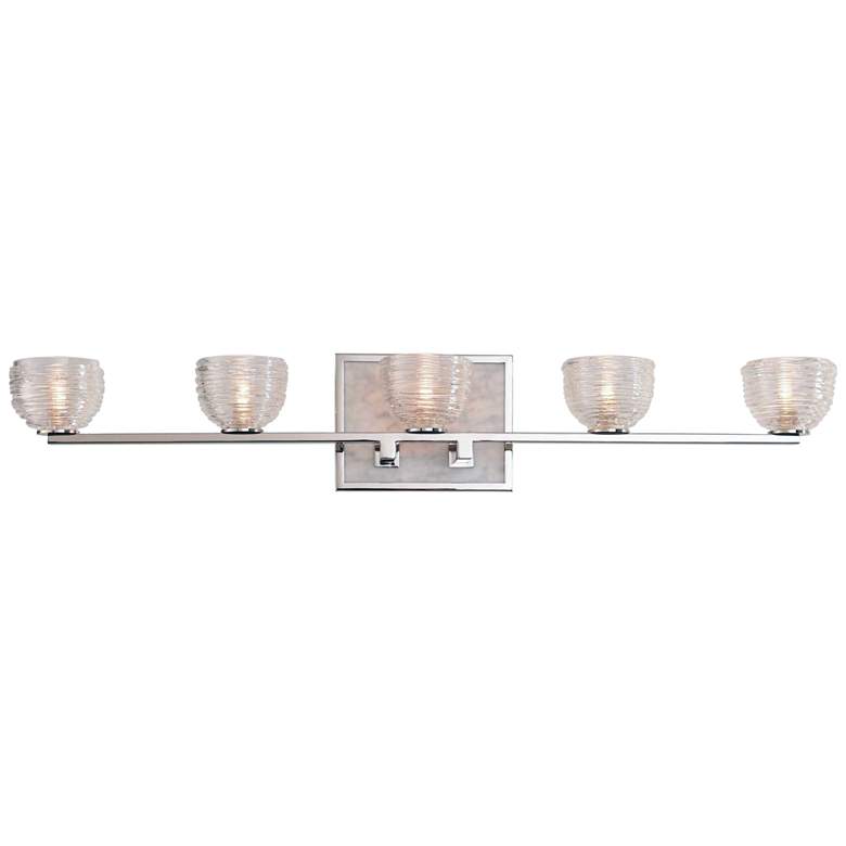 Image 1 Bianco 30" Wide Polished Nickel 5-LED Bath Light