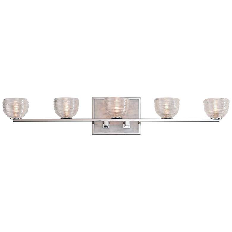 Image 1 Bianco 30 inch Wide Polished Nickel 5-LED Bath Light