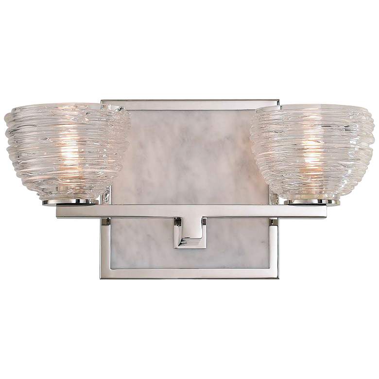 Image 1 Bianco 6 inch High Polished Nickel 2-LED Wall Sconce