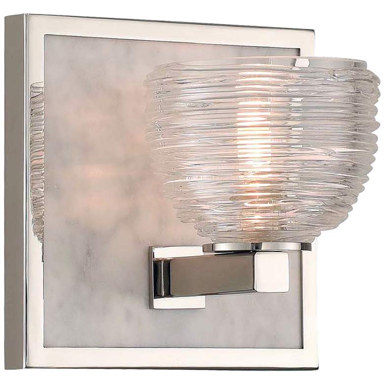 Image 1 Bianco 6" High Polished Nickel LED Wall Sconce
