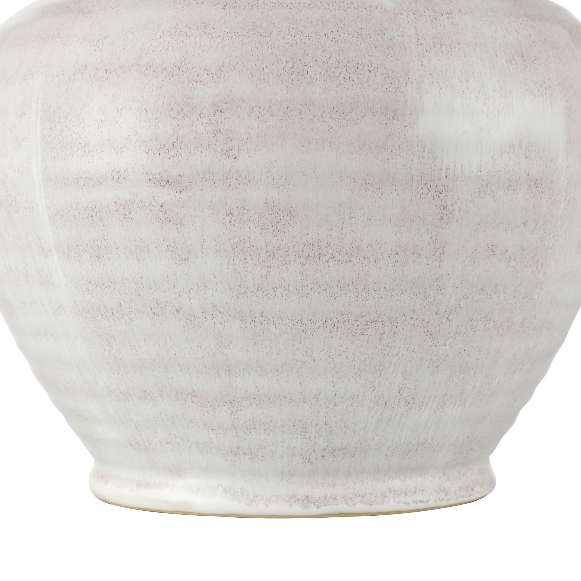 Image 3 Bianco 9" High Glossy White Hand-Finished Ceramic Vase more views