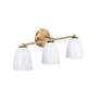 4_Biba 24 in. 3-Light Brushed Gold Modern Vanity Light with Metal Shade more views
