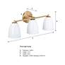 7_Biba 24 in. 3-Light Brushed Gold Modern Vanity Light with Metal Shade more views