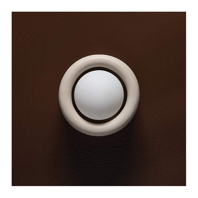 Image 3 Bibi 1 Light Flush Mount Aged Brass/Ceramic Antique Ivory more views