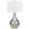 Bibi Brushed Nickel LED Table Lamp with Night Light