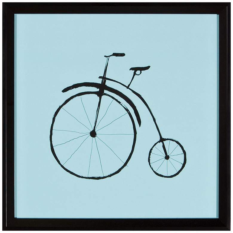 Image 1 Bicycle 15 inch Square Silhouette Wall Art