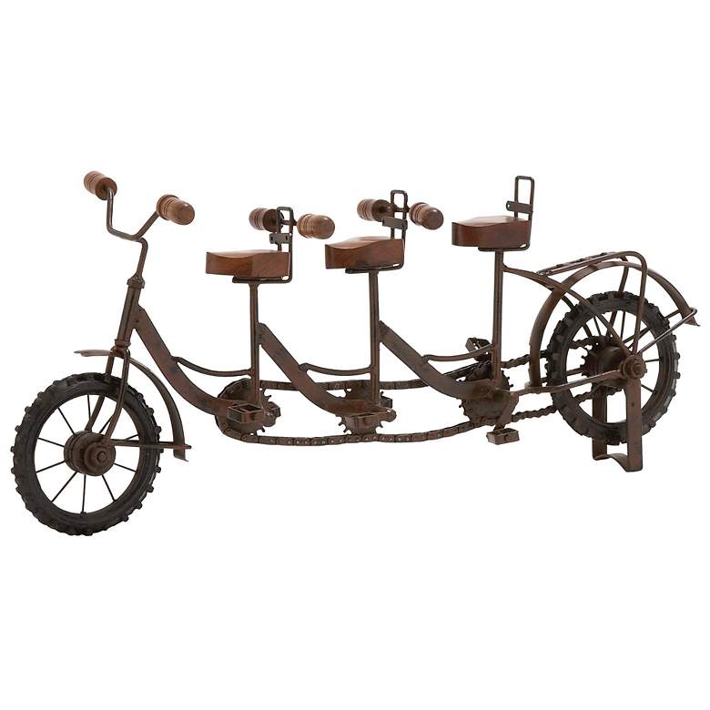 Image 1 Bicycle Model Decorative Accent Rustic 3-Seater