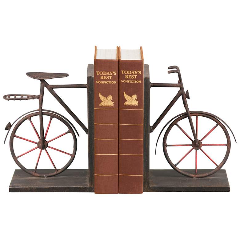 Image 1 Bicycle Theme Bookends Set
