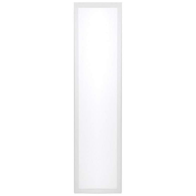Image 1 Bide 1' x 4' White 120V-277V LED EM Backlit Flat Panel Light