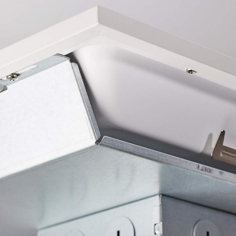 Image 4 Bide 1' x 4' White 120V-277V LED EM Backlit Flat Panel Light more views