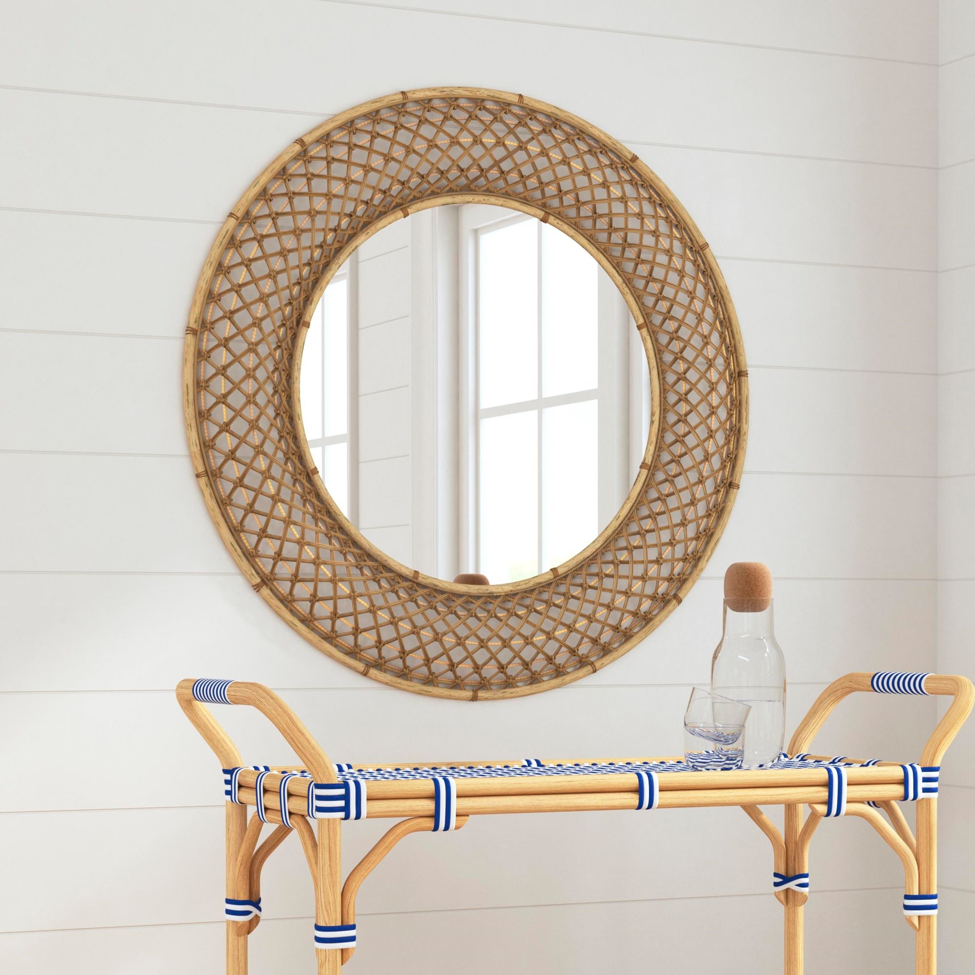 Image 3 Biedel 36"H Coastal Styled Wall Mirror more views