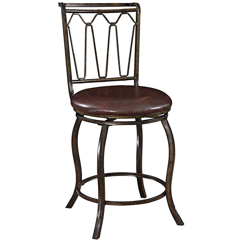 Image 1 Big and Tall Triple Cone 24 inch Bronze Counter Stool
