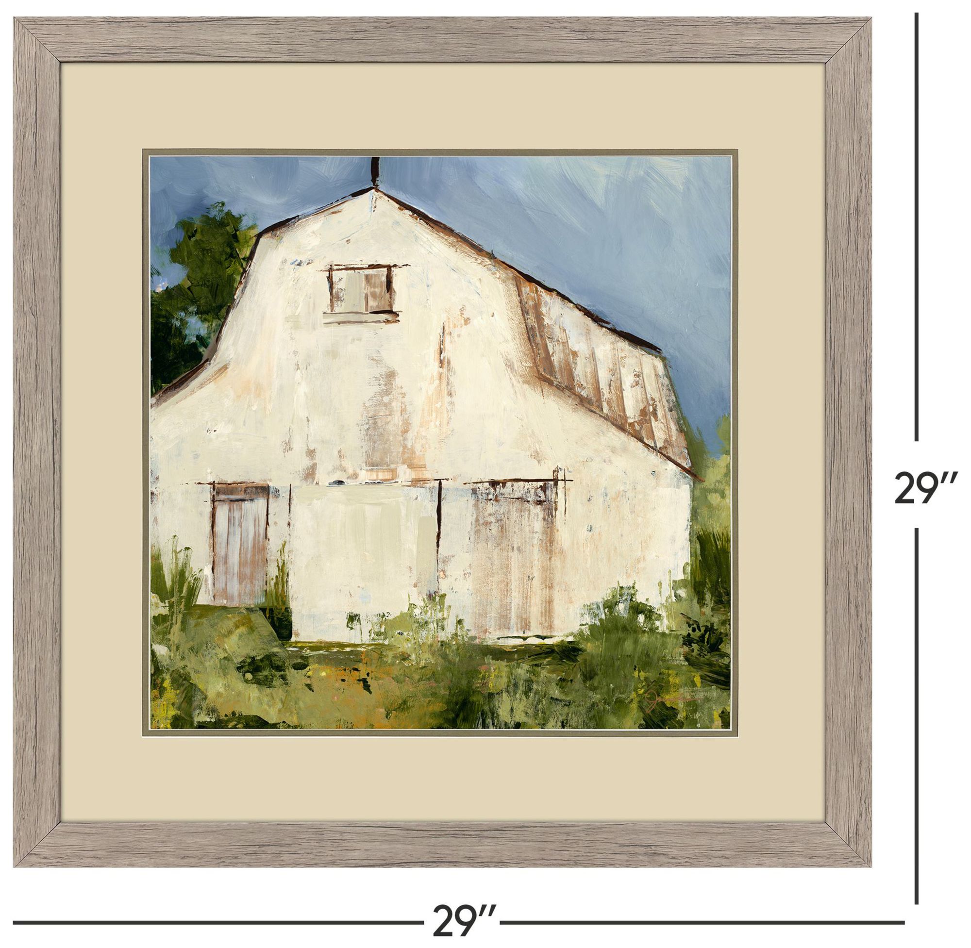Image 5 Big Barn II 29"W x 29"H Framed Art more views