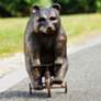 Big Bear - Little Trike 23 1/2" High Aluminum Garden Statue
