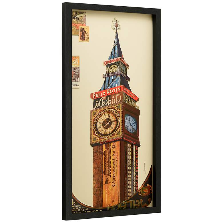 Image 4 Big Ben 33" High Dimensional Collage Framed Wall Art more views