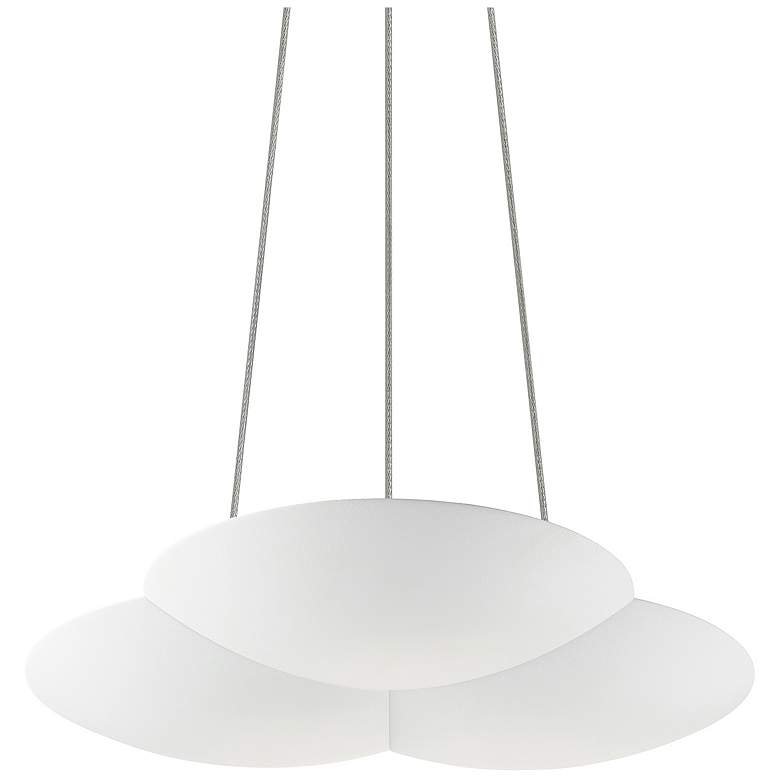 Image 1 Big Cloud 12.5 inch Wide Textured White LED Uplight Pendant