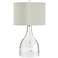 Big Dipper Clear Glass Large Modern Table Lamp