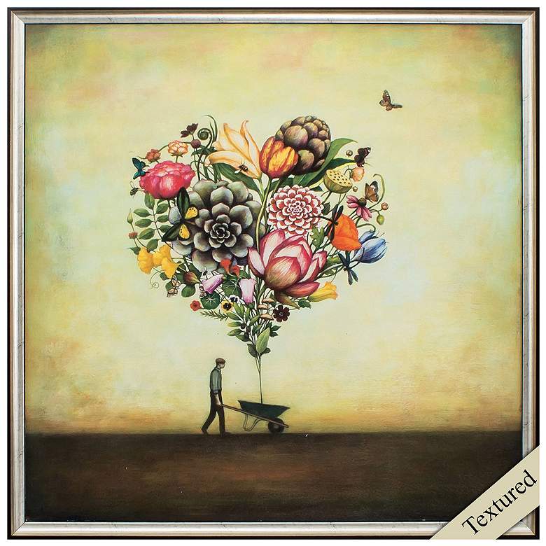 Image 1 Big Heart Botany 25"W x 25"H Non-Glass Framed Art