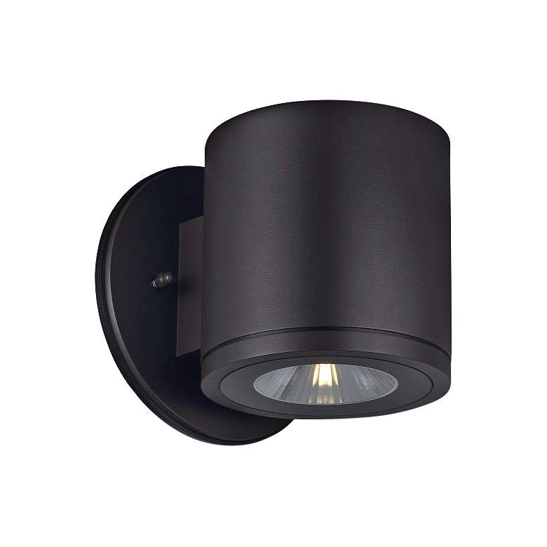 Image 1 Big Rox 5 1/4 inchH Architectural Bronze LED Outdoor Wall Light