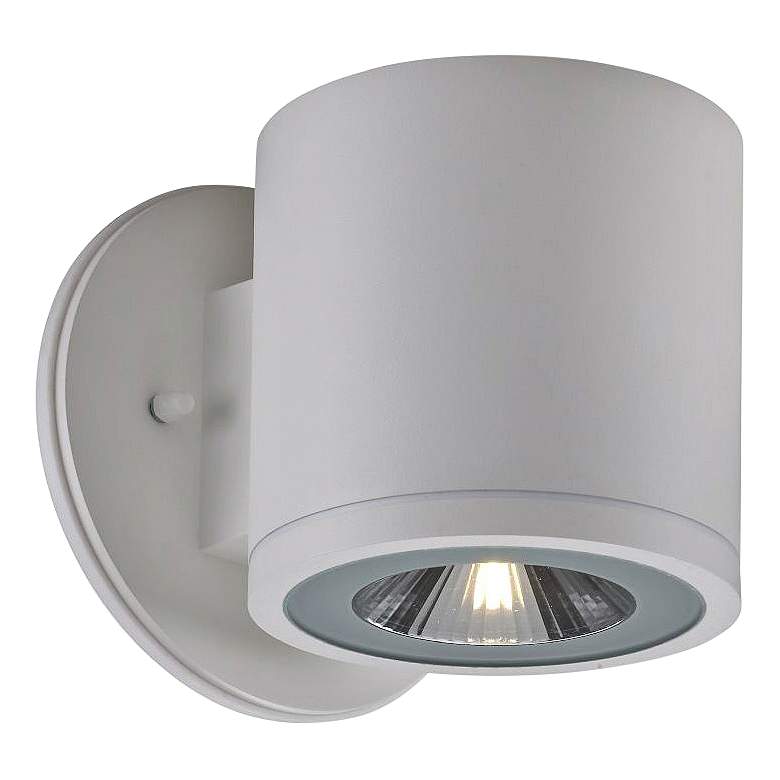 Image 1 Big Rox 5 1/4 inchHigh White LED Outdoor Wall Light