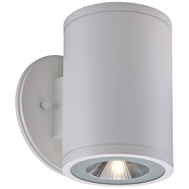 Image 1 Big Rox 7 1/4 inch High White LED Outdoor Wall Light