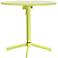 Big Wave Lime Round Outdoor Folding Table