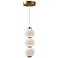 Bijou 6 1/2" Wide Aged Gold LED Mini Pendant