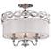 Bijou Collection 18 1/2" Wide Chrome Ceiling Light