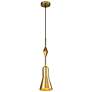 Bijou Small Aged Brass Pendant