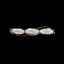 2_Bijoux 5"H x 27.38"W 3-Light Crystal Bath Bar in Aged Brass more views