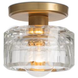 Bijoux 7" Wide Natural Brass Ceiling Light