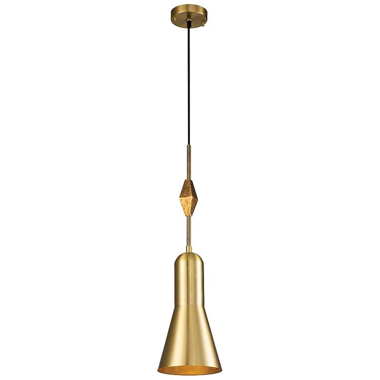 Image 1 Bijoux Aged Brass with Geometric Figure