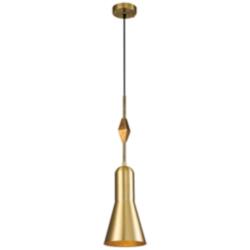 Bijoux Aged Brass with Geometric Figure
