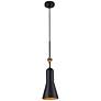 Bijoux Black Pendant with Geometric Figure