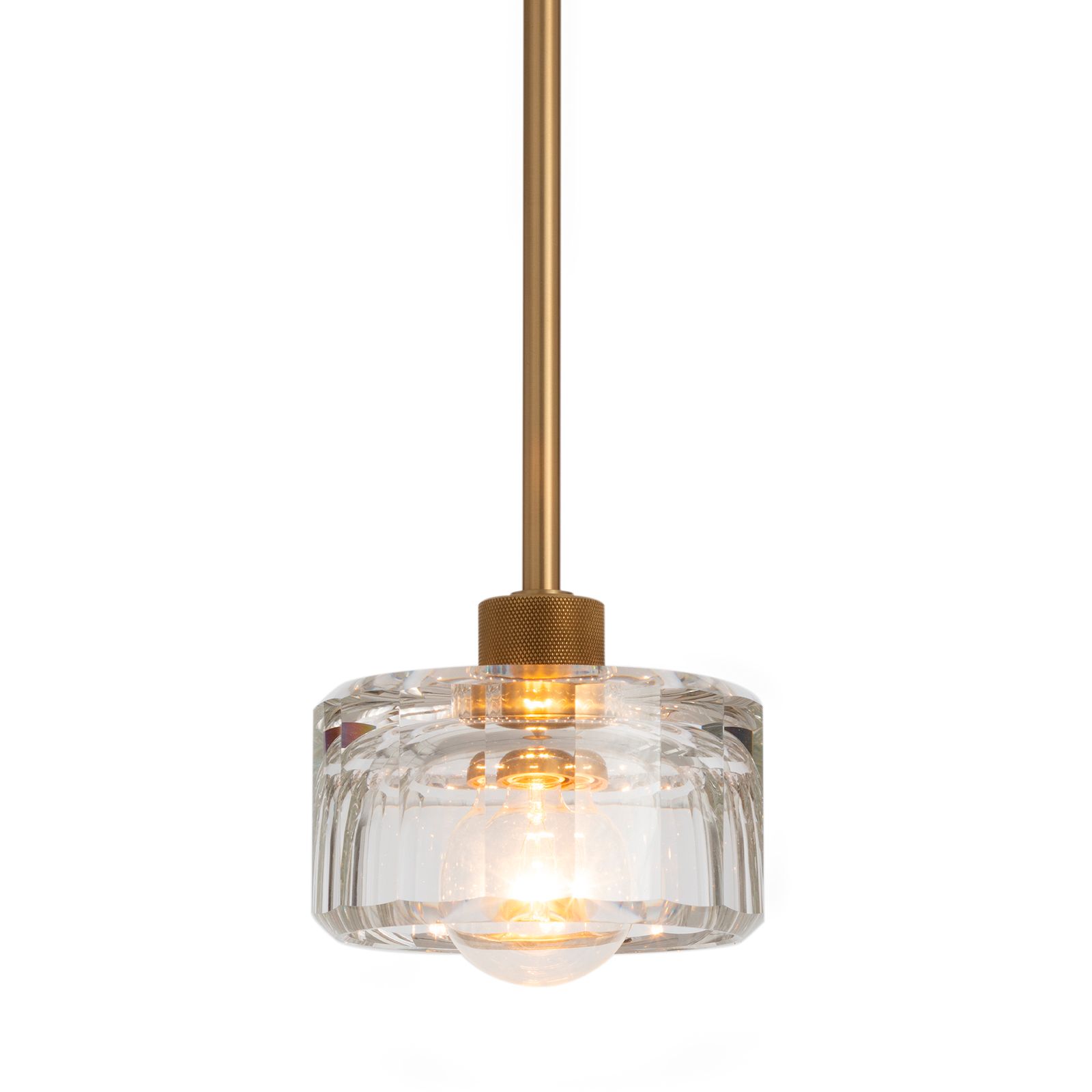 Image 3 Bijoux Crystal Pendant (Natural Brass) more views