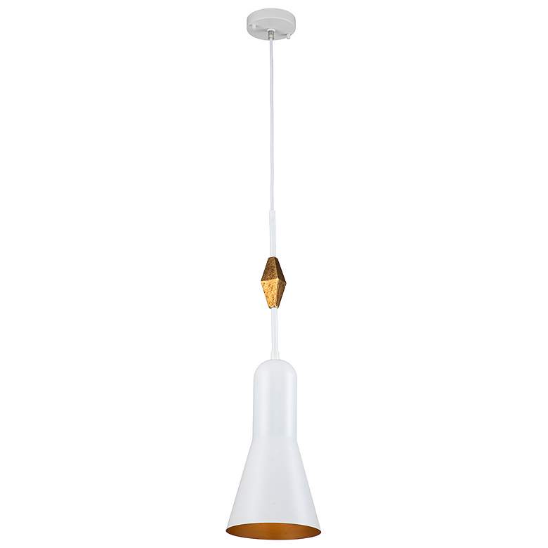 Image 1 Bijoux White Pendant with Geometric Figure