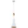 Bijoux White Pendant with Geometric Figure