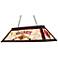 Billiards Red Tiffany-Style 44" Wide Pool Table Chandelier